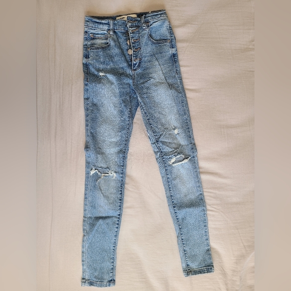 Garage Distressed High-waisted Skinny Jeans - Picture 1 of 3